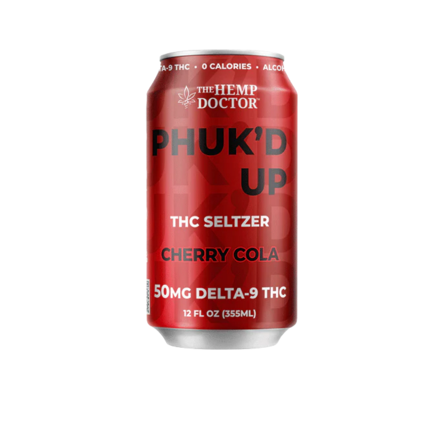 Phuk’d Up THC Seltzer – Cherry Cola (12oz)