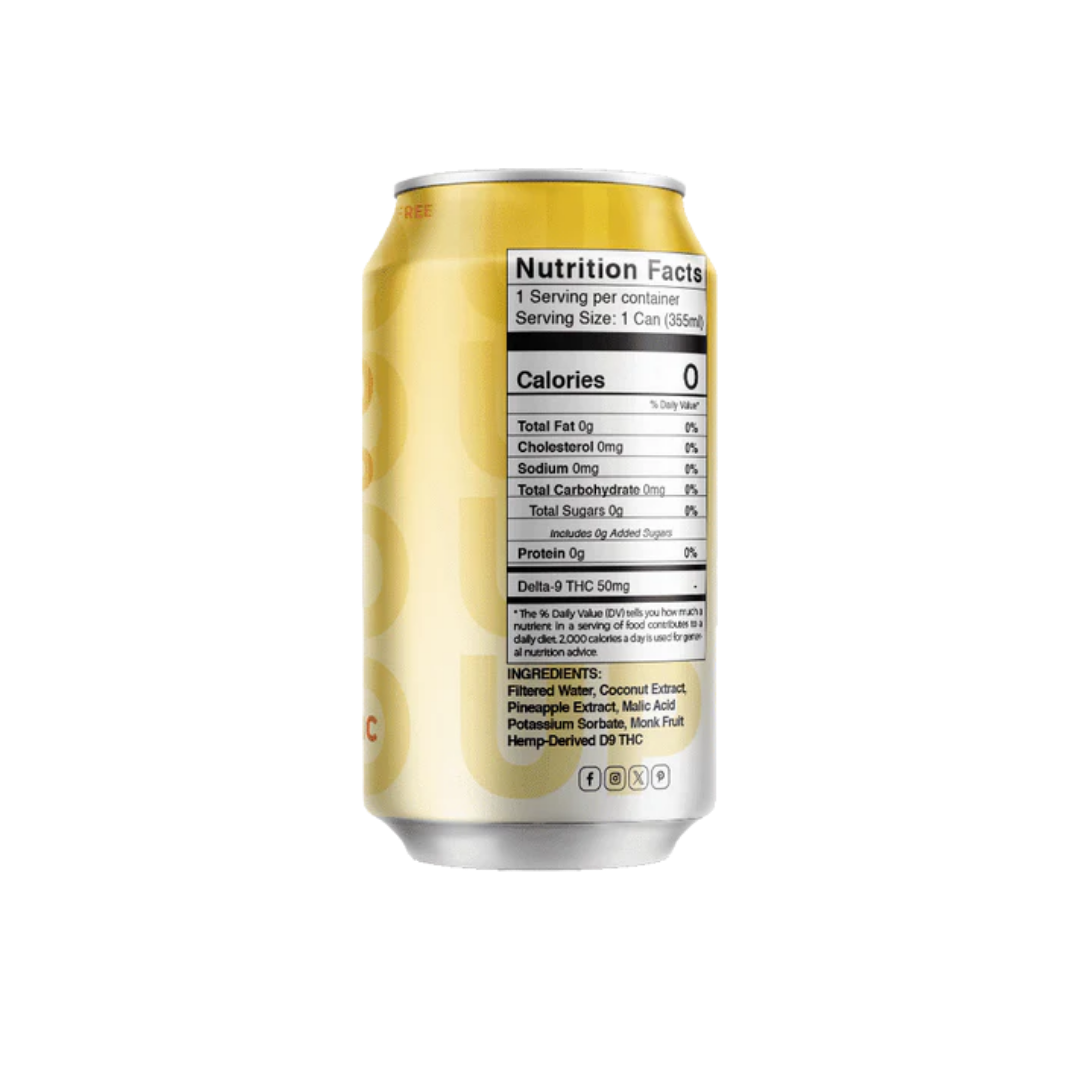 Phuk’d Up THC Seltzer – Piña Colada (12oz)