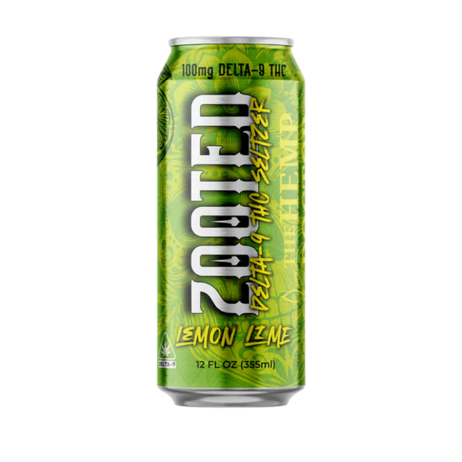 ZOOTED Delta 9 THC Seltzer – Lemon Lime (12oz)