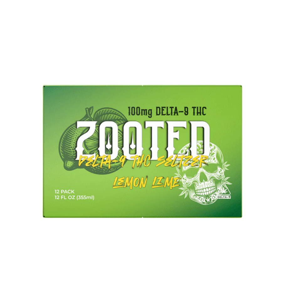 ZOOTED Delta 9 THC Seltzer – Lemon Lime (12oz)