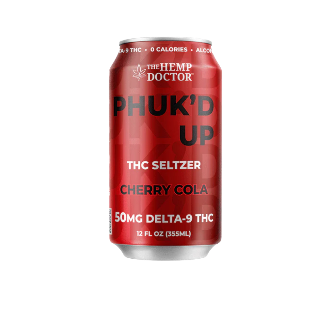 Phuk’d Up THC Seltzer – Cherry Cola (12oz)