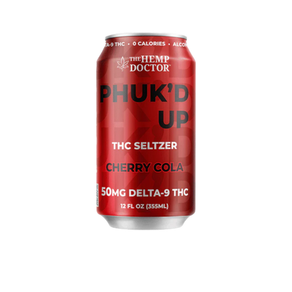 Phuk’d Up THC Seltzer – Cherry Cola (12oz)