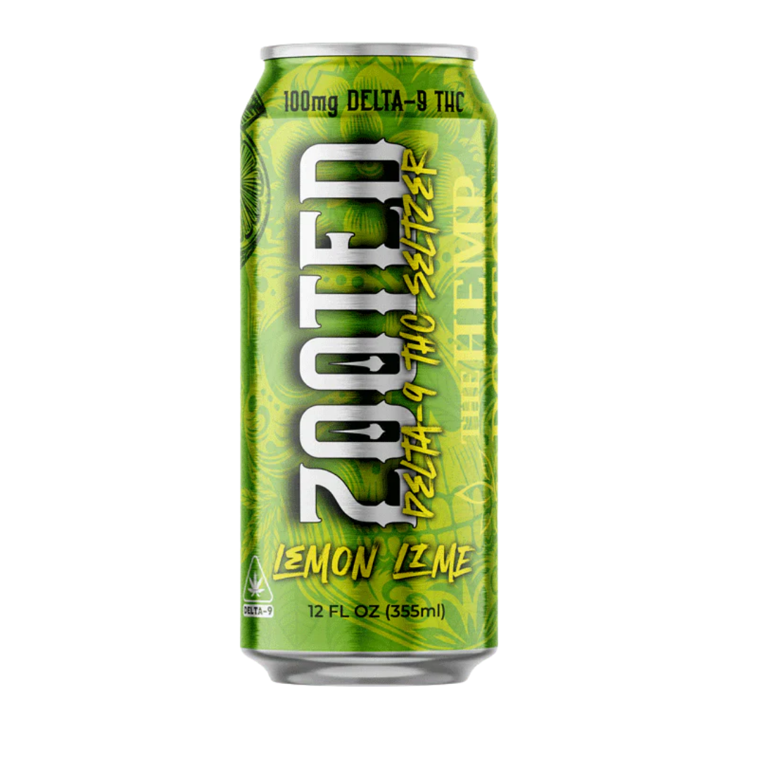 ZOOTED Delta 9 THC Seltzer – Lemon Lime (12oz)