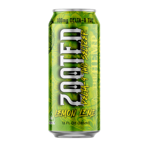 ZOOTED Delta 9 THC Seltzer – Lemon Lime (12oz)