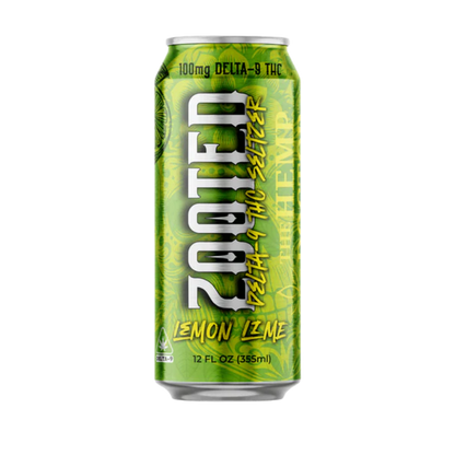 ZOOTED Delta 9 THC Seltzer – Lemon Lime (12oz)