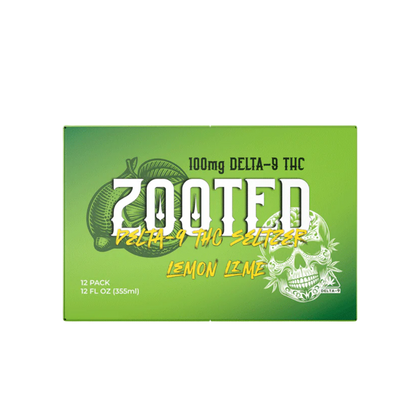 ZOOTED Delta 9 THC Seltzer – Lemon Lime (12oz)